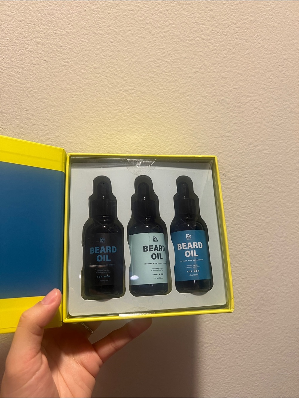 Dr. Wellness Beard Oil Trio Gift Set – 3 Beard Oils | 1 fl oz (30 mL) Each